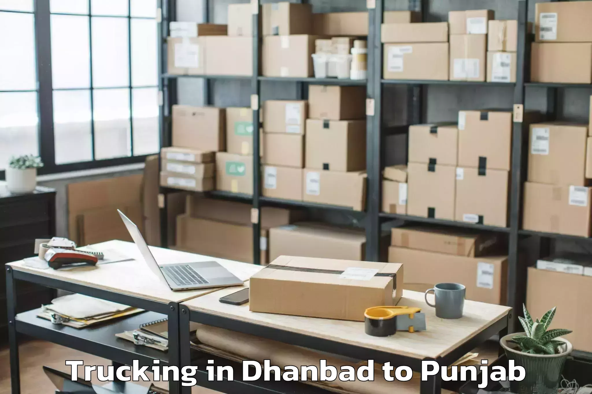 Affordable Dhanbad to Majitha Trucking